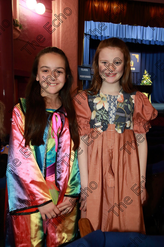 Feis05032019Tue11 
 11
Charlotte OHalloran and Clodagh OHalloran from Glanmire.

Class: 113: The Edna McBirney Memorial Perpetual Award Solo Action Song 12 Years and Under Section 2 An action song of own choice.

Feis Maiti 93rd Festival held in Fr. Mathew Hall. EEjob 05/03/2019. Picture: Gerard Bonus