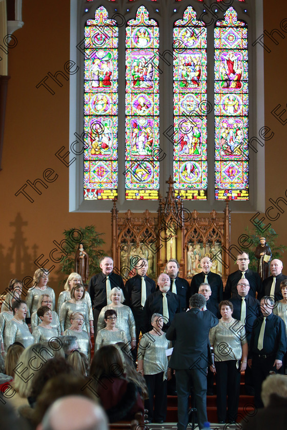 Feis0302109Sun15 
 12~15
Cor Maigh Ealla Choir singing Rejoice in the Lord conducted by Peter Dineen

Class: 76: The Wm. Egan Perpetual Cup Adult Sacred Choral Group or Choir Two settings of Sacred Words.

Feis Maiti 93rd Festival held in Fr. Matthew Hall. EEjob 03/02/2019. Picture: Gerard Bonus.