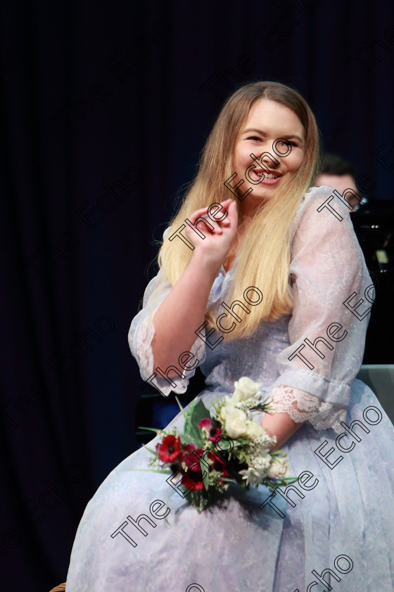 Feis26022019Tue84 
 83~84
Molly OFlynn singing Your Eurydice is All A Flutter.

Class: 20: The Junior Light Opera Perpetual Trophy Solo Light Opera 17 Years and Under Solo from any Light Opera.

Feis Maiti 93rd Festival held in Fr. Mathew Hall. EEjob 26/02/2019. Picture: Gerard Bonus