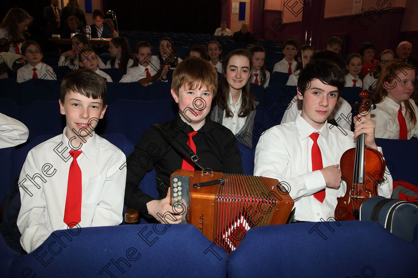 Feis04042019Thu32 
 32
Darach Fanning, Adam Armitage and Senan Meehan, Douglas Comhaltas.

Class: 551: Grupa Ceoil Corn Evening Echo 14 Bliana DAois N Faoina

Feis Maiti 93rd Festival held in Fr. Mathew Hall. EEjob 04/04/2019. Picture: Gerard Bonus