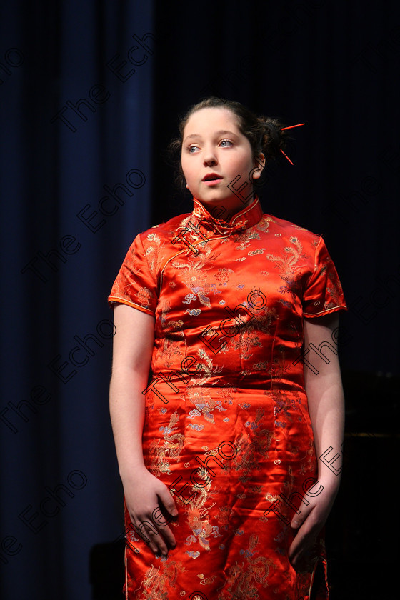 Feis07032018Wed25 
 25
Aoife McNerney performing Reflection from Mulan.
 Singing and School Choirs Class: 112: The C.A.D.A. Perpetual Trophy Solo Action Song 14 Years and Under Section 1 Feis Maiti 92nd Festival held in Fr. Mathew Hall. EEjob 06/03/2018 Picture: Gerard Bonus.