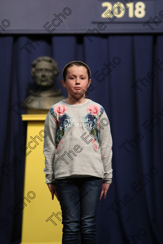 Feis25032018Sun42 
 42
Katie Maxwell reciting her poem

Speech and Drama Class: 366: Solo Verse Speaking Girls 9 Years and Under Section 5 Feis Maiti 92nd Festival held in Fr. Mathew Hall. EEjob 25/03/2018 Picture: Gerard Bonus