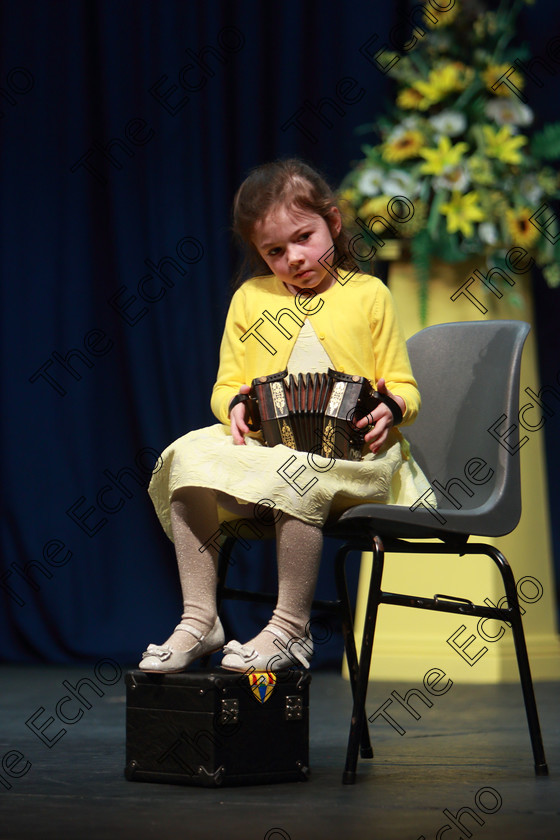 Feis05042019Fri07 
 7
6 year old Hannah Twomey from Millstreet giving a 3rd place performance.

Class: 562: Consartn 12 Bliana DAois N Faoina.

Feis Maiti 93rd Festival held in Fr. Mathew Hall. EEjob 05/04/2019. Picture: Gerard Bonus