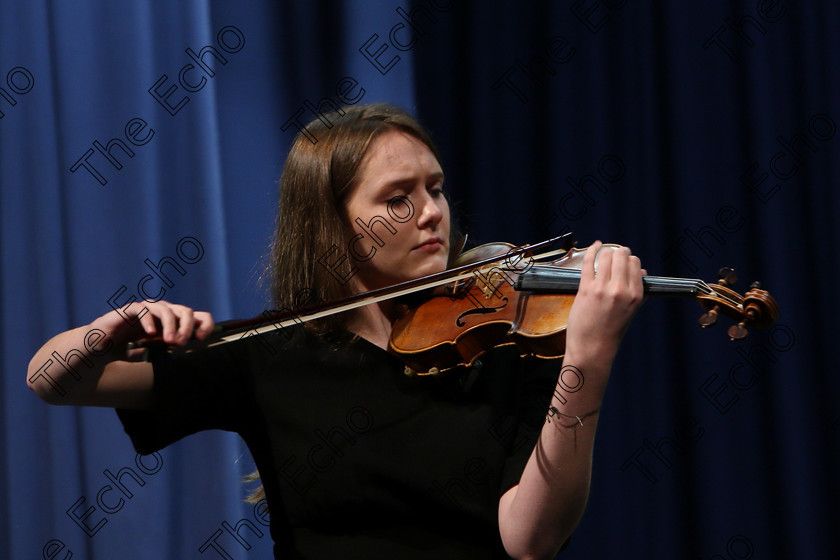 Feis31012018Wed21 
 21
Kate Fleming from Glasheen performing Bruch Violin Concerto 3rd movement 
 Instrumental Music; Class: 236 The Shanahan & Co. Perpetual Cup: Advance Violin, one movement from a Concerto; Feis Maiti 92nd Festival held in Fr. Matthew Hall. EEjob 31/01/2018. Picture: Gerard Bonus.