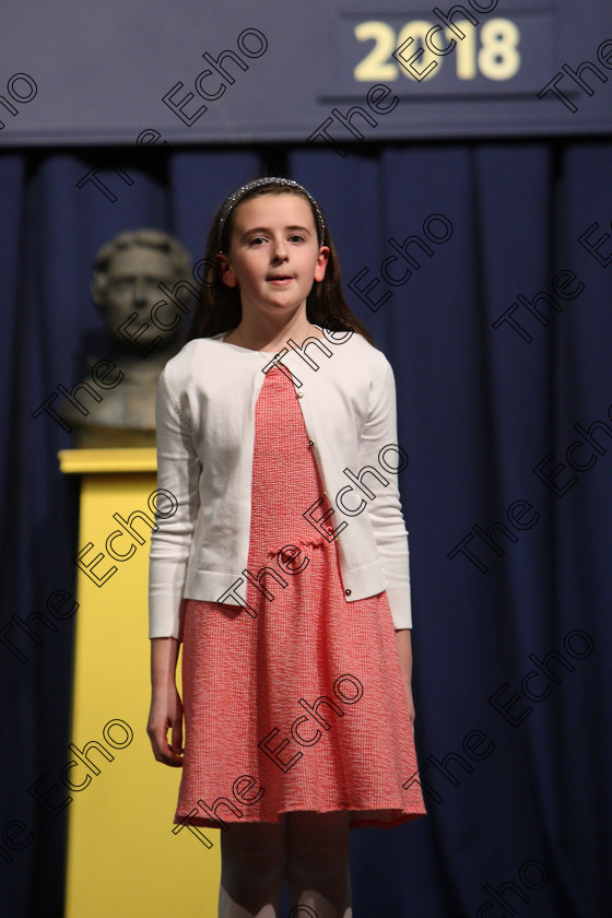 Feis25032018Sun54 
 54
Ava Barry reciting her poem
 Speech and Drama Class: 366: Solo Verse Speaking Girls 9 Years and Under Section 5 Feis Maiti 92nd Festival held in Fr. Mathew Hall. EEjob 25/03/2018 Picture: Gerard Bonus