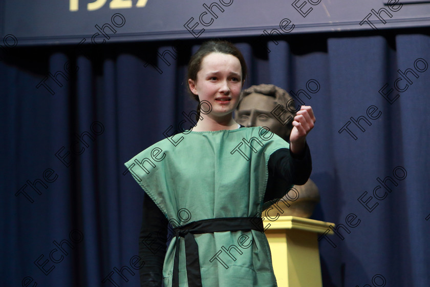 Feis13032019Wed35 
 34~35
Rebecca OMahony from Monkstown giving a 3rd place performance of Saint Joan of Arc at her trial.

Class: 327: The Hartland Memorial Perpetual Trophy Dramatic Solo 12 Years and Under Section 3 A Solo Dramatic Scene not to exceed 5 minutes.

Feis Maiti 93rd Festival held in Fr. Mathew Hall. EEjob 13/03/2019. Picture: Gerard Bonus.