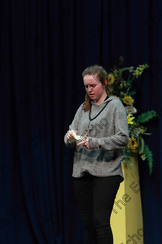 Feis26032019Tue44 
 44
Ella OBrien from Douglas performing St. Joan.

Class: 325: The Kilbrogan Perpetual Cup and Musgrave Ltd. Bursary
Bursary Value 130 Dramatic Solo 17 Years and Under Section 1 A Solo Dramatic Scene not to exceed 10 minutes.

Feis Maiti 93rd Festival held in Fr. Mathew Hall. EEjob 26/03/2019. Picture: Gerard Bonus