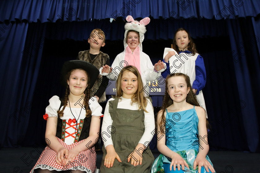 Feis26032018Mon46 
 46
Performers Sarah Coleman, Lilly Barrett, Olivia Crowley, Alex ORegan, Blaise Furey and Aoife Fanning from Glanmire, Bishopstown, and Mallow.
 Speech and Drama Class: 114: The Altrusa Club of Cork Perpetual Trophy Solo Action Song 10 Years and Under Section 3Feis Maiti 92nd Festival held in Fr. Mathew Hall. EEjob 26/03/2018 Picture: Gerard Bonus