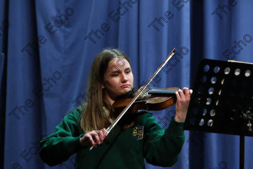 Feis05022018Mon13 
 13
Siobhan McCarthy from Blackrock giving a 3rd place performance.
 Instrumental Music Class: 239: Violin Solo14 Years and Under Feis Maiti 92nd Festival held in Fr. Matthew Hall. EEjob 05/02/2018 Picture: Gerard Bonus.