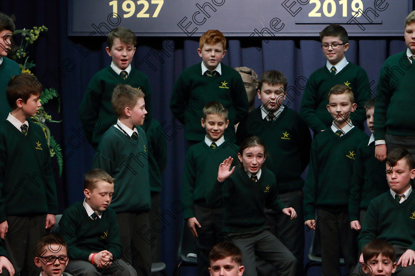 Feis27032019Wed16 
 13~16
St. Colmans Macroom performing Registration.

Choral Speaking Class: 475: The Curran Memorial Perpetual Cup 5thClass (a) The Dragon Who Ate Our School Nick Toczek (b) Own Choice.
Class: 477: The Catherine Mahon Perpetual Cup 3rdClass (a) Queue for the Zoo Clare Bevan. (b) Own Choice.

Feis Maiti 93rd Festival held in Fr. Mathew Hall. EEjob 27/03/2019. Picture: Gerard Bonus