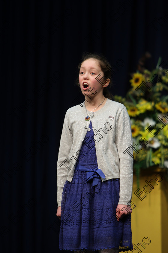 Feis20022018Tue10 
 10
Roisn Hunt performing.
 Speech and Drama Class: 364: Girls 11 Years and Under Section 1 Feis Maiti 92nd Festival held in Fr. Mathew Hall. EEjob 20/02/2018 Picture: Gerard Bonus.