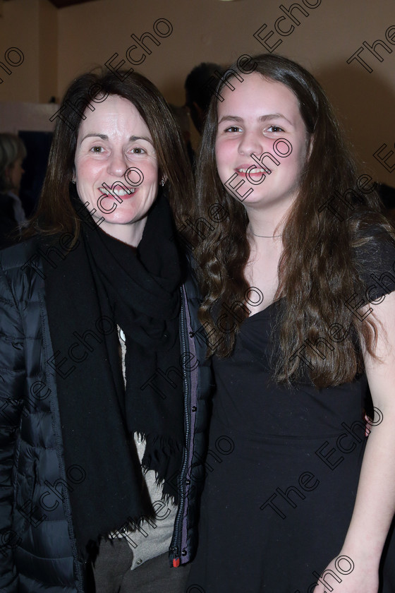 Feis31012019Thur33 
 33
Performer Aoibhinn Brennan from Carrigaline with her mother Nuala.

Class: 164: Piano Solo 14 Years and Under (a) Schezo in B Flat D.593 No.1 (b) Contrasting piece of own choice not to exceed 3 minutes.

Feis Maiti 93rd Festival held in Fr. Matthew Hall. EEjob 31/01/2019. Picture: Gerard Bonus