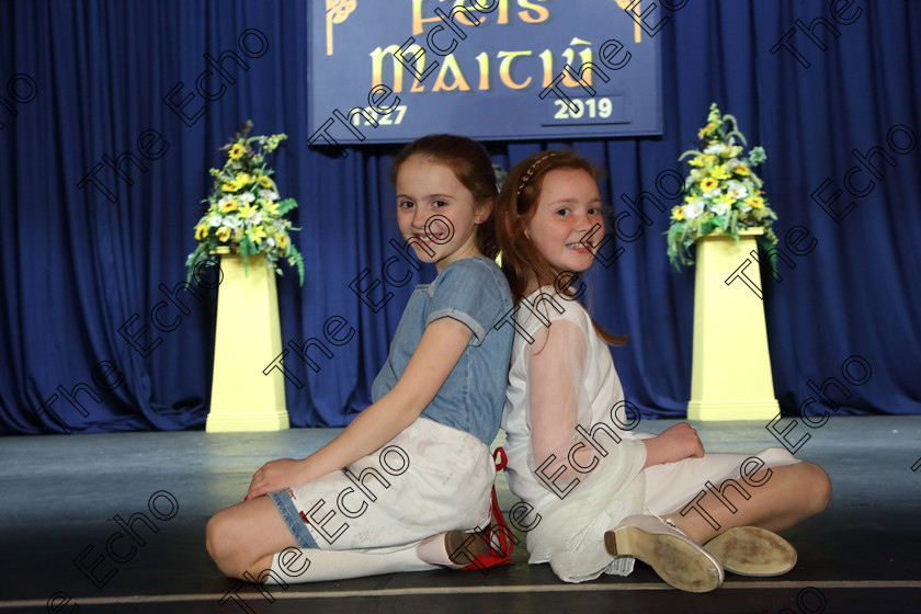 Feis27032019Wed38 
 38
Hannah Stapleton and Aoibhimm N Chrinn from Ovens performed Alice and The White Queen.

Class: 312: Dramatic Duo 10Years and Under Section 2 A Duo Scene not exceeding 5minutes.

Feis Maiti 93rd Festival held in Fr. Mathew Hall. EEjob 27/03/2019. Picture: Gerard Bonus