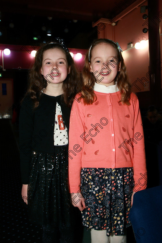 Feis12032018Mon05 
 5
Performers Saoirse Moynihan and ine Leahy from Ovens.
 Speech and Drama Class: 365: Solo Verse Speaking Girls 10 Years and Under Section 4 Feis Maiti 92nd Festival held in Fr. Mathew Hall. EEjob 12/03/2018 Picture: Gerard Bonus