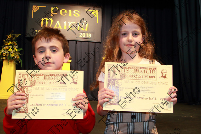 Feis03042019Wed51 
 51
3rd place Paul Daly from Glanmire and Caoilfionn Herlihy from Glanmire.

Rinn: 517: Corn Helen Bharslabhairt 7 Bliana DAois N Faoina Roinn 2

Feis Maiti 93rd Festival held in Fr. Mathew Hall. EEjob 03/04/2019. Picture: Gerard Bonus