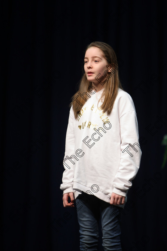 Feis20022018Tue19 
 19
Shauna Jane Kenny performing.
 Speech and Drama Class: 364: Girls 11 Years and Under Section 1 Feis Maiti 92nd Festival held in Fr. Mathew Hall. EEjob 20/02/2018 Picture: Gerard Bonus.