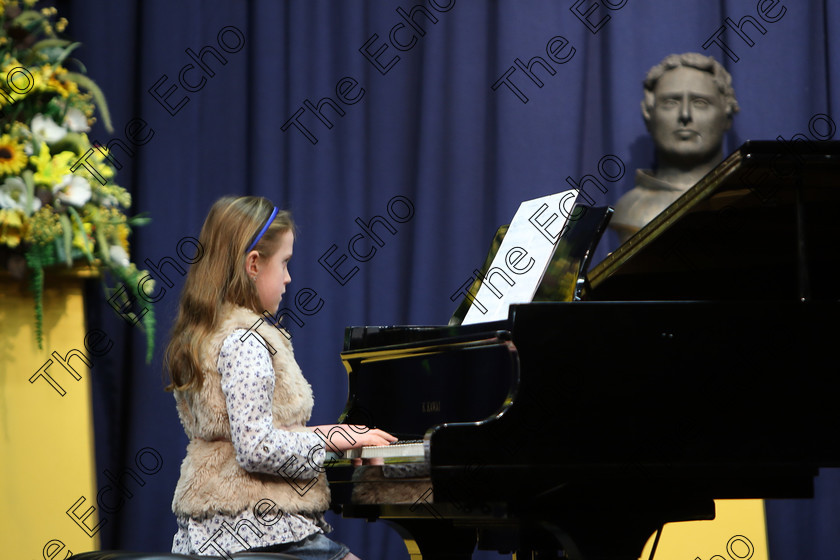 Feis02022018Fri12 
 12
Ilana Dabis performing.
 Instrumental Music Class: 187: Piano Solo 9 Years and Under Confined Feis Maiti 92nd Festival held in Fr. Matthew Hall. EEjob 02/02/2018 Picture: Gerard Bonus.