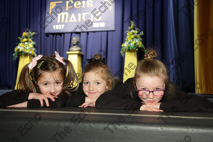 Feis20032018Tue59 
 59
Emily Crowley, Maureen Constance and Rosie Curtin Glanmire.
 Speech and Drama Class: 469: The Thomas OConnell Memorial Perpetual Cup Group Mime 9 Years and Under Feis Maiti 92nd Festival held in Fr. Mathew Hall. EEjob 20/03/2018 Picture: Gerard Bonus.