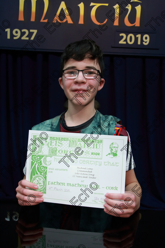 Feis04032019Mon48 
 48
Commended Michael Long from Whites Cross.

Feis Maiti 93rd Festival held in Fr. Mathew Hall. EEjob 04/03/2019. Picture: Gerard Bonus

Feis Maiti 93rd Festival held in Fr. Mathew Hall. EEjob 04/03/2019. Picture: Gerard Bonus