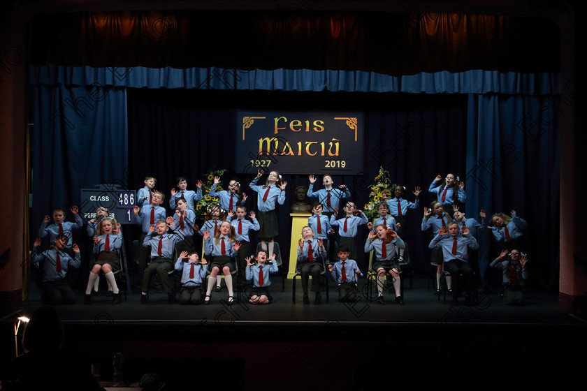 Feis13032019Wed10 
 6~10
Ovens 4th Class performing.

Feis Maiti 93rd Festival held in Fr. Mathew Hall. EEjob 13/03/2019. Picture: Gerard Bonus. 
Class: 486Action Verse The William OSullivan Memorial Perpetual Cup4thClass (a) Skeleton House Laurence Smith (b) Own Choice.1