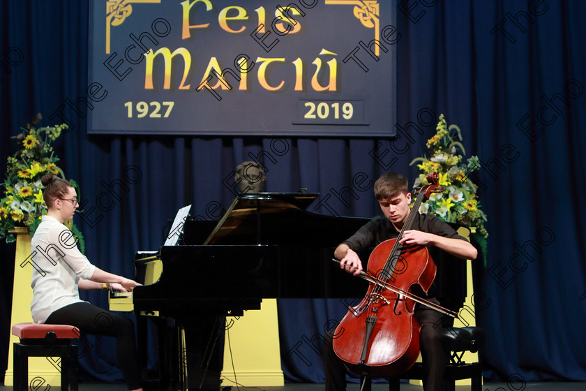 Feis0702109Thu08 
 8~9
Michael Murphy from College Road playing Rachmaninoff 3rd movement accompanied by Deirdre Crowley.

Class: 141: The Br. Paul ODonovan Memorial Perpetual Cup and Bursary Bursary Value 500 Sponsored by the Feis Maiti Advanced Recital Programme 17Years and Under An Advanced Recital Programme.

Feis Maiti 93rd Festival held in Fr. Matthew Hall. EEjob 07/02/2019. Picture: Gerard Bonus