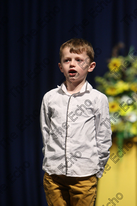 Feis22032018Thu24 
 24
Caoimhin  Murch performing.
 Labhairt na Filocht agus Mreanna Drmaochta Class: 517: Corn Helen Bharslabhairt 7 Bliana DAois N Faoina Roinn 2 Feis Maiti 92nd Festival held in Fr. Mathew Hall. EEjob 22/03/2018 Picture: Gerard Bonus