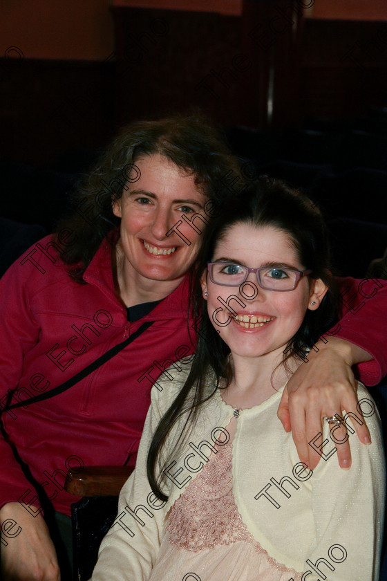 Feis12032018Mon06 
 6
Saoirse Twomey from Ballinhassig with her mum Vicki.
 Speech and Drama Class: 365: Solo Verse Speaking Girls 10 Years and Under Section 4 Feis Maiti 92nd Festival held in Fr. Mathew Hall. EEjob 12/03/2018 Picture: Gerard Bonus