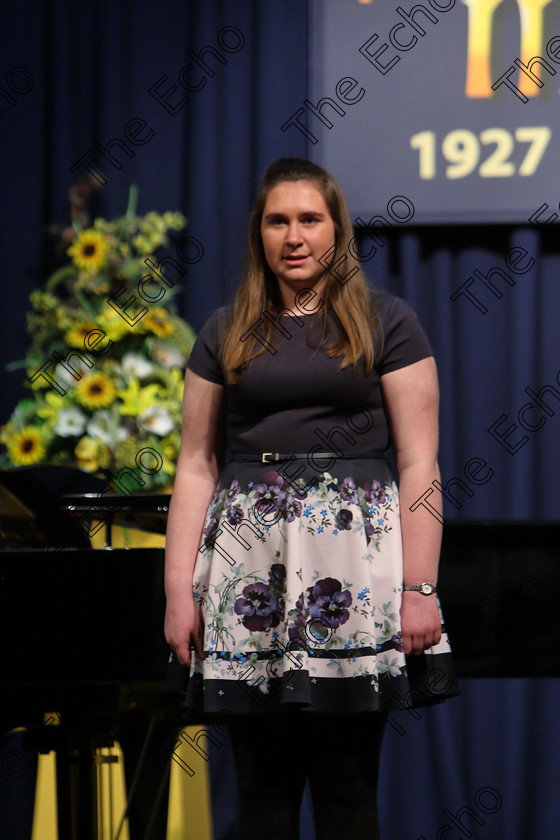 Feis05032018Mon19 
 19
Caoinhe Canty performing 
 Singing and School Choirs Class: 53: Girls Solo Singing 13 Years and Under Section 2 Feis Maiti 92nd Festival held in Fr. Mathew Hall. EEjob 05/03/2018 Picture: Gerard Bonus.