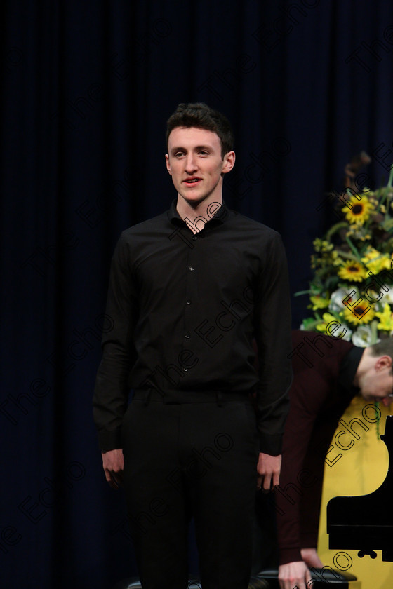 Feis07022018Wed34 
 34
Shane Brennan from Ballincollig introducing his programme.
 Instrumental Music Class 155: The Bridget Doolan Memorial Perpetual Cup and Bursary, Bursary Value 150 Piano Concerto Feis Maiti 92nd Festival held in Fr. Mathew Hall. EEjob 05/02/2018 Picture: Gerard Bonus.