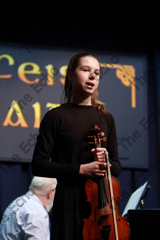 Feis0602109Wed07 
 7~8
Emma Goulding performing.

Class: 258: Viola Solo 14Yearsand Under (a) Bridge  Spring Song from, 10 Pieces for Viola & Piano Vol.2 (Thames). (b) Contrasting piece not to exceed 4 minutes.

Feis Maiti 93rd Festival held in Fr. Matthew Hall. EEjob 06/02/2019. Picture: Gerard Bonus