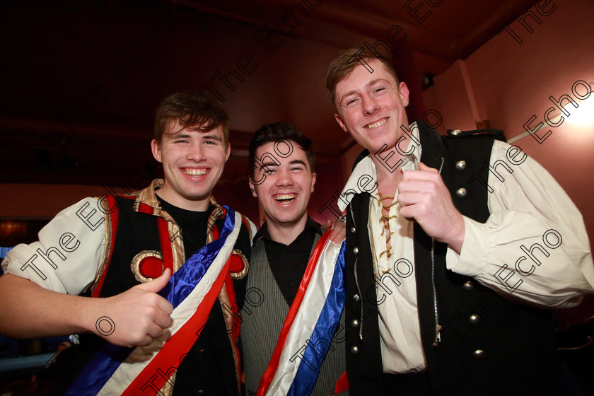 Feis03032019Sun46 
 46
CADA performers Shane Downey, Andrew Lane and Aaron Casey from Douglas.

Class: 101: The Hall Perpetual Cup Group Actions Song 14 Years and Over Programme not to exceed 8 minutes.

Feis Maiti 93rd Festival held in Fr. Mathew Hall. EEjob 03/03/2019. Picture: Gerard Bonus