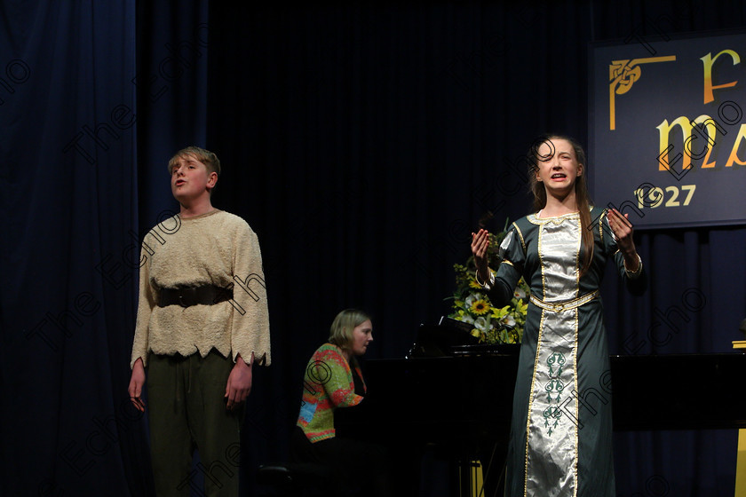 Feis15032018Thu30 
 25~26
Third Place for, Peter Long and Abi Murphy performing 16 going on 17 from The Sound of Music.
 Speech and Drama Class: 336: The Trevor Ryan Perpetual Cup Musical Drama Duo18 Years and Under Feis Maiti 92nd Festival held in Fr. Mathew Hall. EEjob 15/03/2018 Picture: Gerard Bonus.