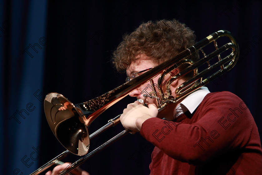 Feis13022019Wed39 
 38~39
Ross McDonnell from Dublin giving a Bronze Medal performance of Marceau Symphonic.

Class: 202: The Frank Lacey Memorial Perpetual Shield Senior Brass Programme not to exceed 12 minutes.

Feis Maiti 93rd Festival held in Fr. Mathew Hall. EEjob 13/02/2019. Picture: Gerard Bonus