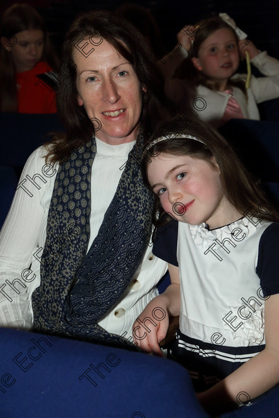 Feis30032019Sat37 
 37
1st time performer Elsie Mullins from Ovens with her Mum Ann-Maria.

Class: 368: Solo Verse Speaking Girls 7 Years and Under Section 4 Either: The Mermaid Theresa Heine or Night Ride Celia Warren.

Feis Maiti 93rd Festival held in Fr. Mathew Hall. EEjob 30/03/2019. Picture: Gerard Bonus