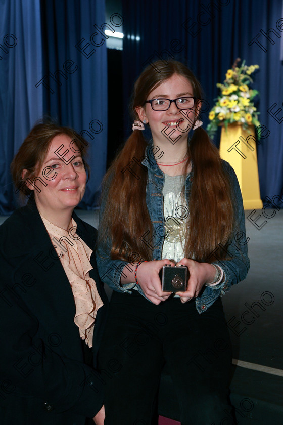 Feis20022018Tue39 
 39
Bronze Medallist, Siobhn Carter from Bishopstown with her mother Margaret.
 Speech and Drama Class: 364: Girls 11 Years and Under Section 1 Feis Maiti 92nd Festival held in Fr. Mathew Hall. EEjob 20/02/2018 Picture: Gerard Bonus.