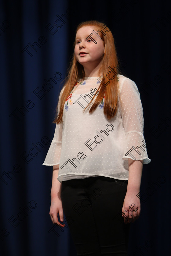 Feis22022018Thu19 
 19
Rachel Blyth performing.

Speech and Drama Classes: 363: Solo Verse Speaking Girls 12 Years and Under Section 1
Feis Maiti 92nd Festival held in Fr. Mathew Hall. EEjob 22/02/2018 Picture: Gerard Bonus.