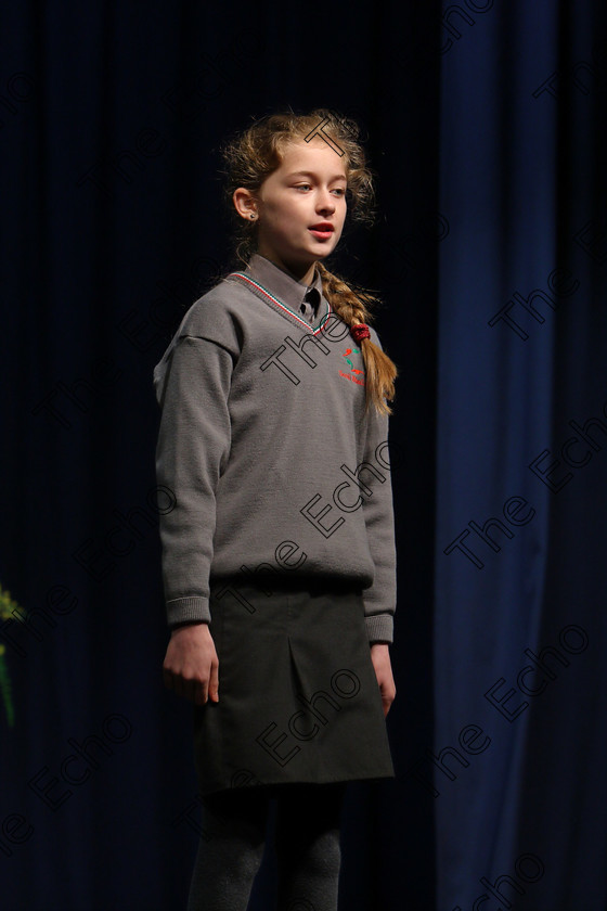 Feis20032018Tue05 
 5
Cliona Twomey performing.
 Speech and Drama Class: 364: Solo Verse Speaking Girls 11 Years and Under Section 1
Feis Maiti 92nd Festival held in Fr. Mathew Hall. EEjob 20/03/2018 Picture: Gerard Bonus