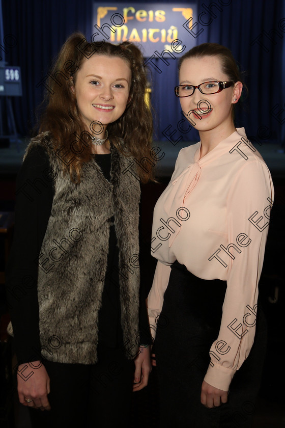 Feis14032018Wed44 
 44
Zoe Allman Walsh and Abby OHehir from Douglas performed Sylvia.
 Speech and Drama Class: 309: The Gertrude Gordon Memorial Perpetual Shield Dramatic Duo Under 17 Years Feis Maiti 92nd Festival held in Fr. Mathew Hall. EEjob 14/03/2018 Picture: Gerard Bonus.