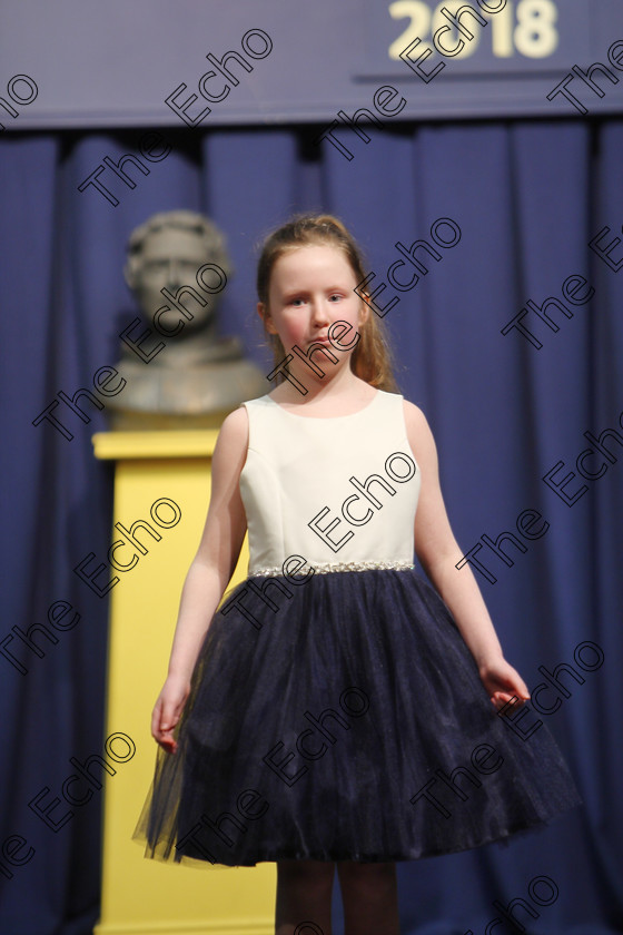 Feis25032018Sun05 
 5
Brianna Smith performing.
 Speech and Drama Class: 365: Solo Verse Speaking Girls 10 Years and Under Section 5 Feis Maiti 92nd Festival held in Fr. Mathew Hall. EEjob 25/03/2018 Picture: Gerard Bonus