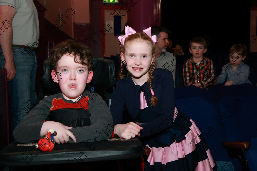 Feis11032018Sun64 
 64
Performer Aoibhinn Delaney from Lehenaghmore received a Bronze Medal in her class pictured with her brother Aaron who recently received a Bronze Medal.
 Speech and Drama Class: 368: Solo Verse Speaking Girls 7 Years and Under Section 5 Feis Maiti 92nd Festival held in Fr. Mathew Hall. EEjob 10/03/2018 Picture: Gerard Bonus.