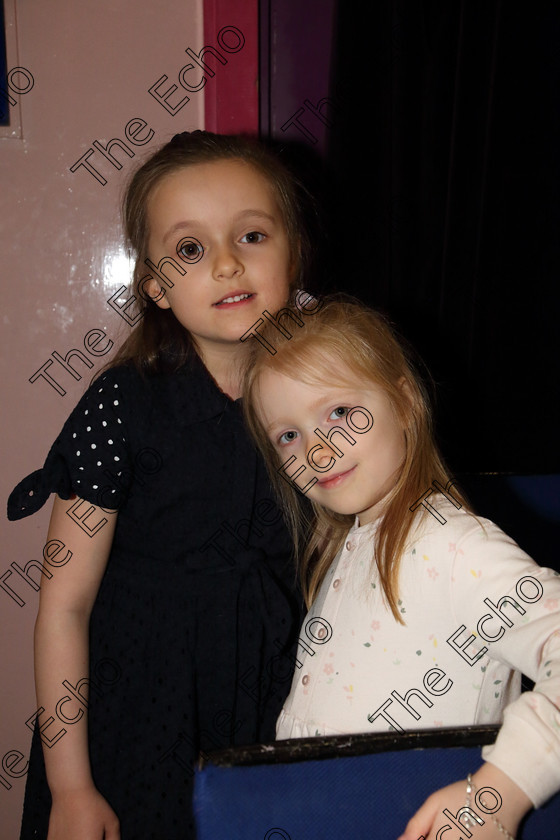 Feis31032019Sun08 
 8
Performer Camille Goggin from Blackrock with her sister Cecile.

Class: 369: Solo Verse Speaking Girls 6 Years and Under Section 3 Either Ice Cone Island Bernard Lodge or Night Fright Marian Swinger.

Feis Maiti 93rd Festival held in Fr. Mathew Hall. EEjob 31/03/2019. Picture: Gerard Bonus