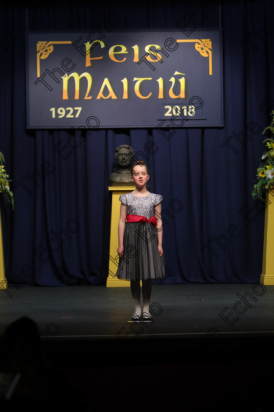 Feis12032018Mon40 
 40
Performer Ciara OConnor from Whitechurch reciting her poem for third place
 Speech and Drama Class: 365: Solo Verse Speaking Girls 10 Years and Under Section 4 Feis Maiti 92nd Festival held in Fr. Mathew Hall. EEjob 12/03/2018 Picture: Gerard Bonus