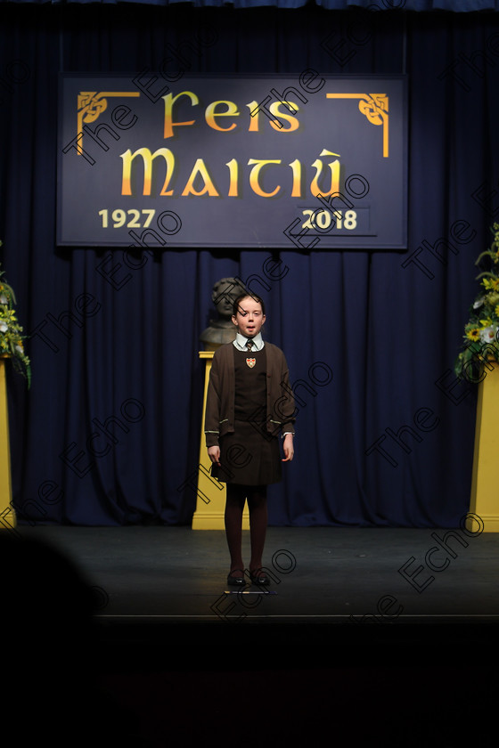 Feis12032018Mon24 
 24
Tara Goulding reciting her poem for a 3rd Place

Speech and Drama Class: 365: Solo Verse Speaking Girls 10 Years and Under Section 4 Feis Maiti 92nd Festival held in Fr. Mathew Hall. EEjob 12/03/2018 Picture: Gerard Bonus