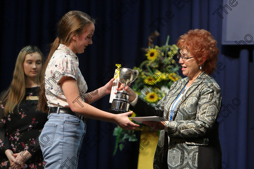 Feis26022018Mon61 
 61
Adjudicator Priscilla Morris presenting the Cup and Bursary to Pattie Maguire from Rathpeacon for her performance of Pentecost.
 Speech and Drama Class: 325: The Kilbrogan Perpetual Cup and Musgrave Ltd. Bursary Bursary Value 130 Dramatic Solo 17 Years and Under Feis Maiti 92nd Festival held in Fr. Mathew Hall. EEjob 26/02/2018 Picture: Gerard Bonus.