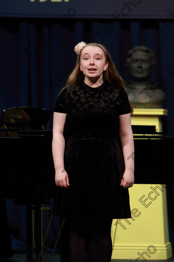 Feis04032019Mon15 
 15
Grace Mulcahy-OSullivan giving a Commended performance.

Class: 53: Girls Solo Singing 13 Years and UnderSection 2John Rutter A Clare Benediction (Oxford University Press).

Feis Maiti 93rd Festival held in Fr. Mathew Hall. EEjob 04/03/2019. Picture: Gerard Bonus