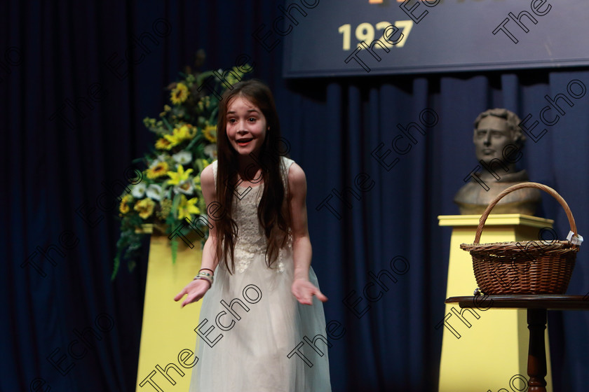 Feis13032019Wed40 
 38~40
Clara Mohally from Rathcormac giving a Commended performance of Cinderellas Godmother.

Class: 327: The Hartland Memorial Perpetual Trophy Dramatic Solo 12 Years and Under Section 3 A Solo Dramatic Scene not to exceed 5 minutes.

Feis Maiti 93rd Festival held in Fr. Mathew Hall. EEjob 13/03/2019. Picture: Gerard Bonus.