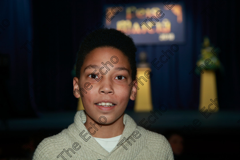 Feis23022018Fri63 
 63
Performers Samson Kandisayi from Kilcully 
 Speech and Drama Class: 378: Solo Verse Speaking Boys 11 Years and UnderSection 1 Feis Maiti 92nd Festival held in Fr. Mathew Hall. EEjob 23/02/2018 Picture: Gerard Bonus.