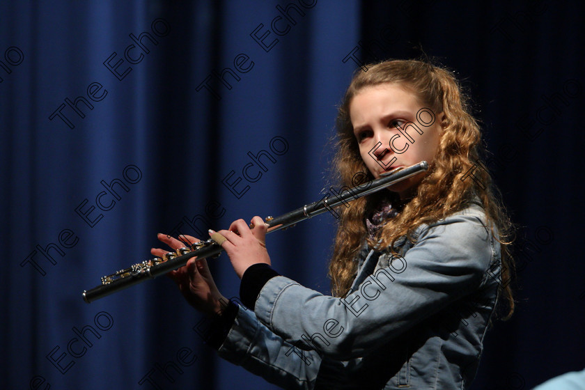 Feis30012018Tueo09 
 9
Aisling OSullivan performing.
 EEjob 30/01/2018 
Feis Maiti 92nd Festival held in Fr. Matthew Hall 
Picture: Gerard Bonus

Instrumental Music. 
Class: 214: The Casey Perpetual Cup Woodwind Solo12 years and Under.