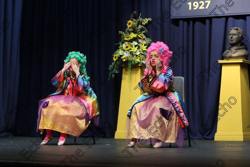 Feis24032018Sat60 
 59~60
Bronze Medal for Clodagh OHalloran and Charlotte OHalloran performing The Glass Slipper.
 Speech and Drama Class: 312: Dramatic Duo 10 Years and Under Feis Maiti 92nd Festival held in Fr. Mathew Hall. EEjob 24/03/2018 Picture: Gerard Bonus