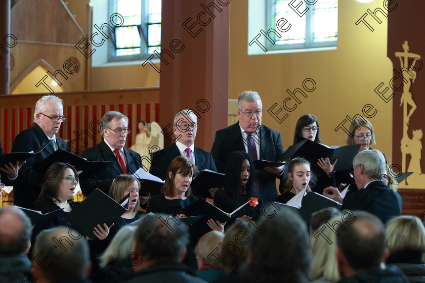 Feis0302109Sun21 
 20~23
Castlemartyr Choir singing Dixit Maria Conducted by Toms O Tuama.

Class: 76: The Wm. Egan Perpetual Cup Adult Sacred Choral Group or Choir Two settings of Sacred Words.

Feis Maiti 93rd Festival held in Fr. Matthew Hall. EEjob 03/02/2019. Picture: Gerard Bonus.